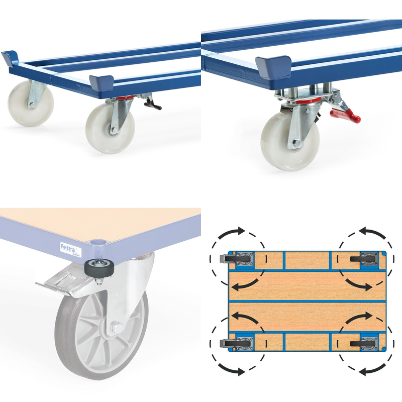 Roulettes pivotantes