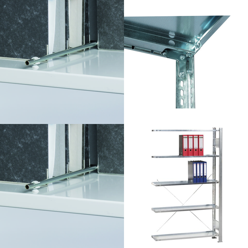 Büro-Fachbodenregale Schraubsystem
